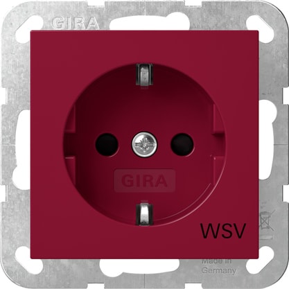 GIRA - GIR4453108 SCHUKO SP IMPR.WSV SYSTEM 55 ROSSO