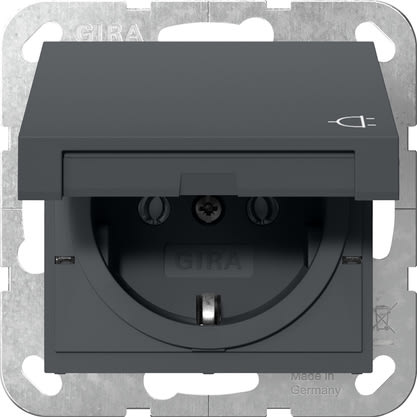 GIRA - GIR445428 PRESA SCHUKO CC SYSTEM 55 ANTRACITE