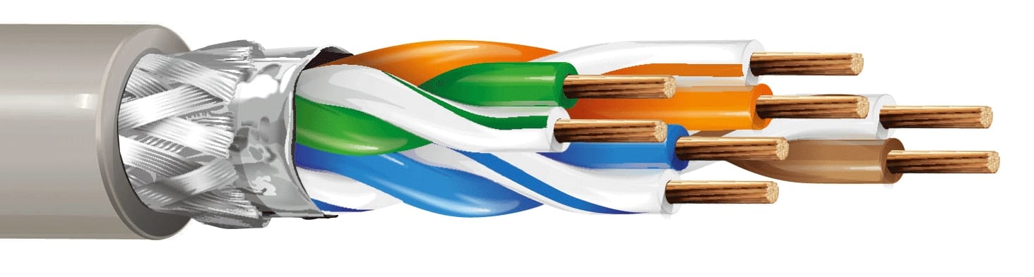 ITC INDUSTRIA TECNIC - ITC44S7YGR1000 4X2 AWG24 S(FTP) FLEX CAT 5 B.1000 ECA