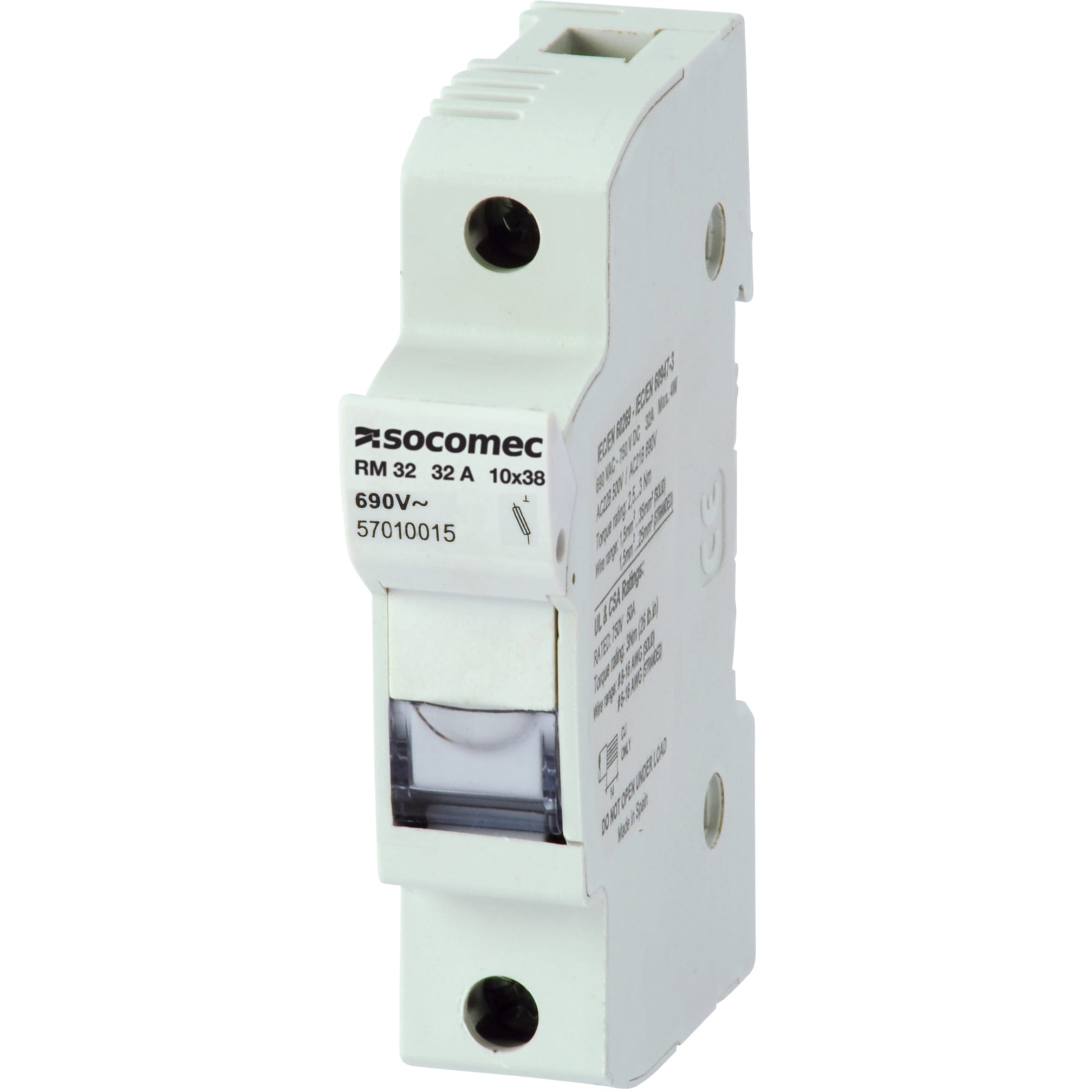 SOCOMEC - SOC57010019 RM - 32A - 10X38 - 3P+N - APPAR. SENZA S