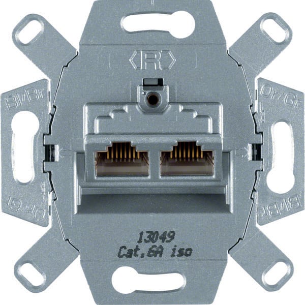 BERKER - BRK4587 PR.RJ UNIV.A 8/8 POLI SCHERMATA CAT.6A