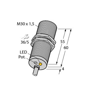 TURCK BANNER SRL - TUK4618510 BI15-M30-LUAP6X