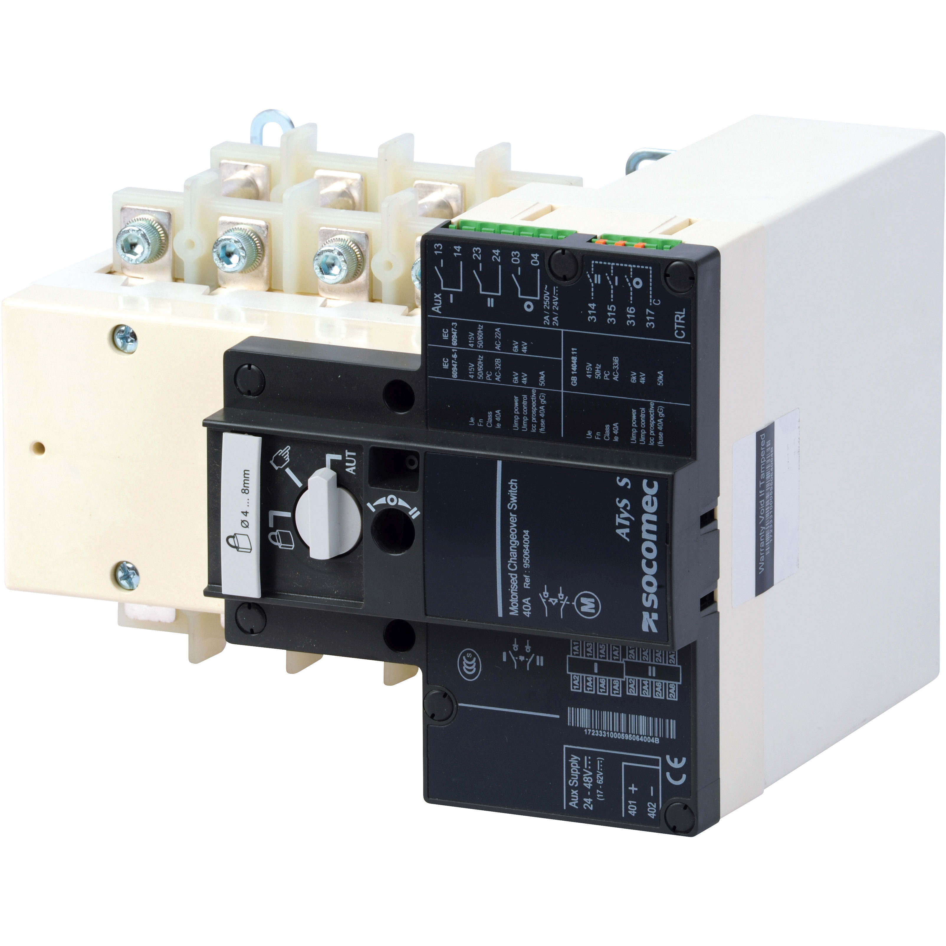 SOCOMEC - SOC95134006 ATYS SD 4X63A - ALIM. 2X230 VAC