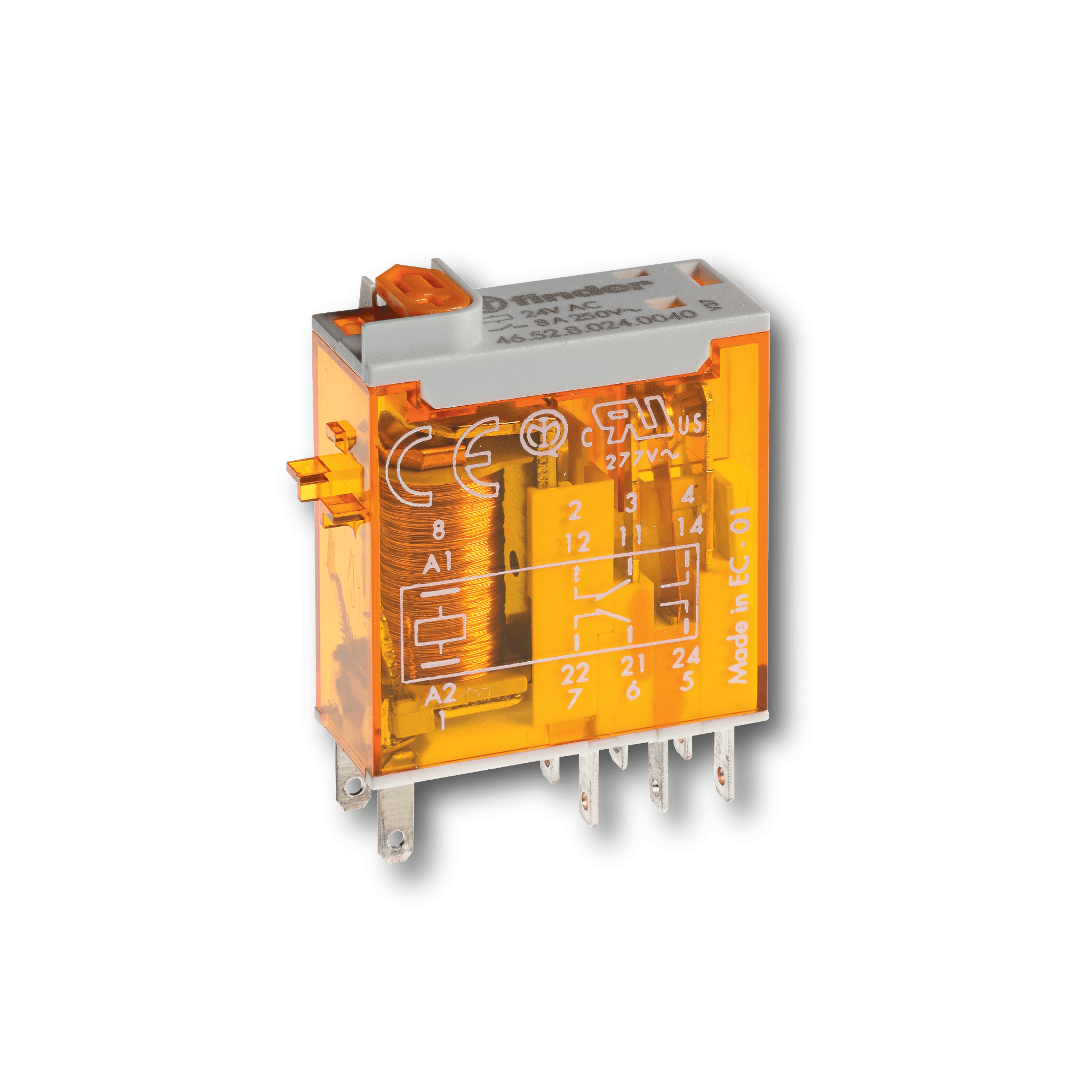 FINDER SPA - FIN465281105040 MINI RELE INDUSTRIALE 2 CONTATTI