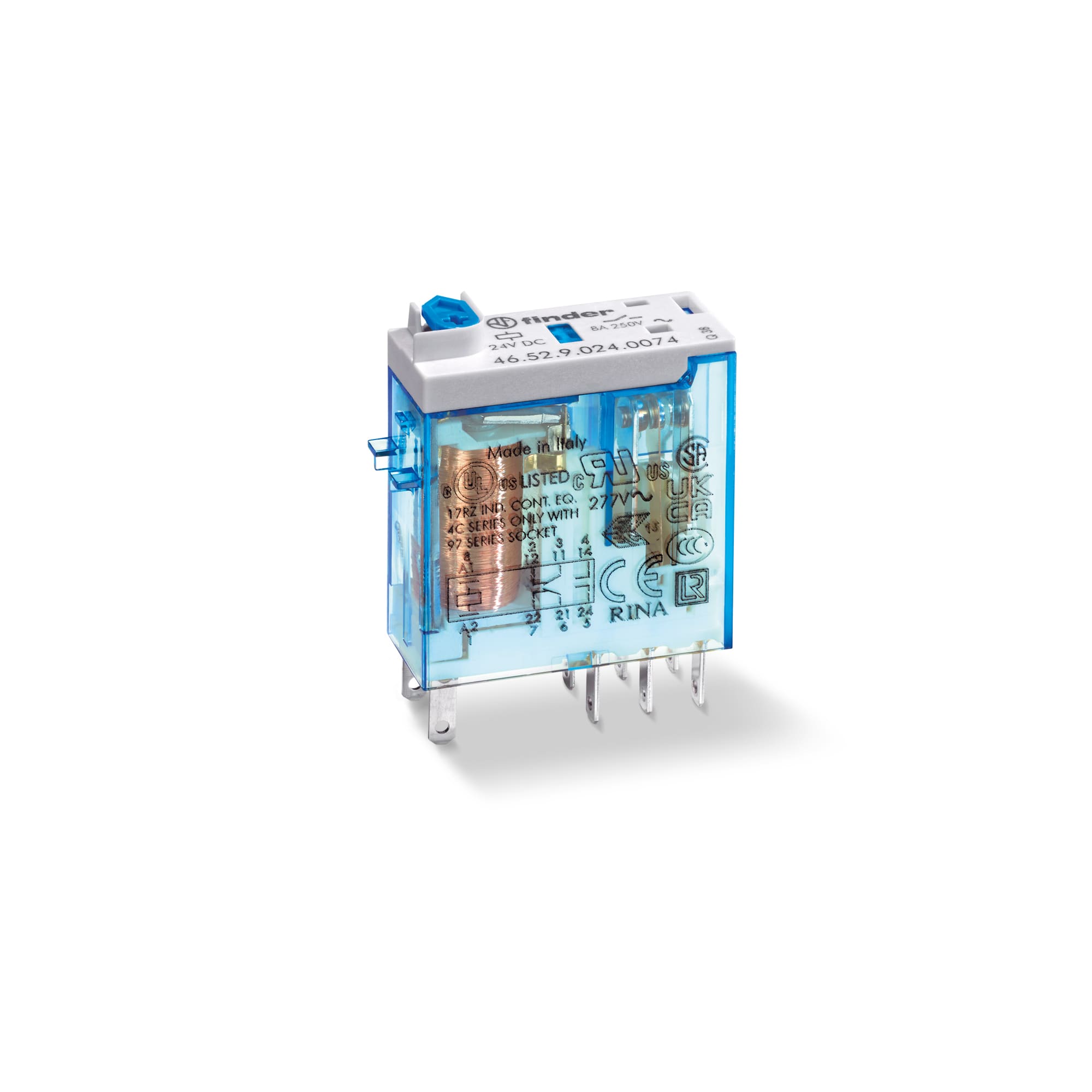 FINDER SPA - FIN465282305020 MINI RELE INDUSTRIALE 2 CONTATTI