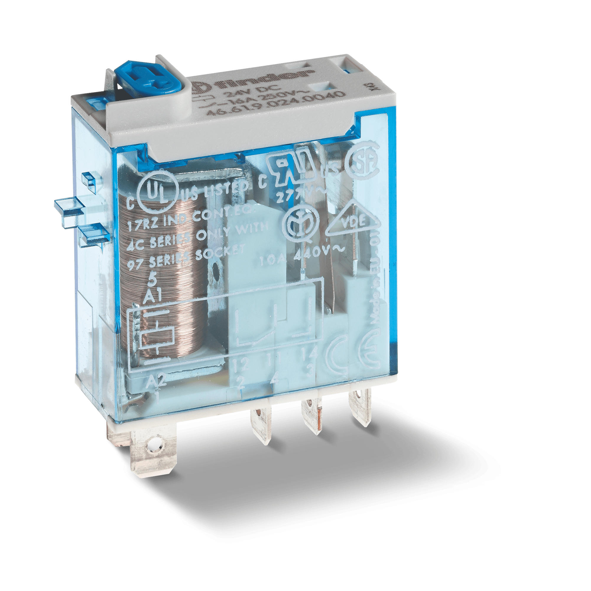 FINDER SPA - FIN466181204054 MINI RELE INDUSTRIALE 1 CONTATTO