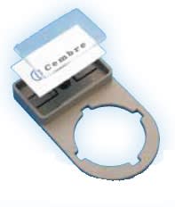 CEMBRE SPA - CEM47017 TARGHETTA ADESIVA PER COMPONENTI, PREFUSTELLATA, IN PVC RIGIDO, 22x22mm, NERO