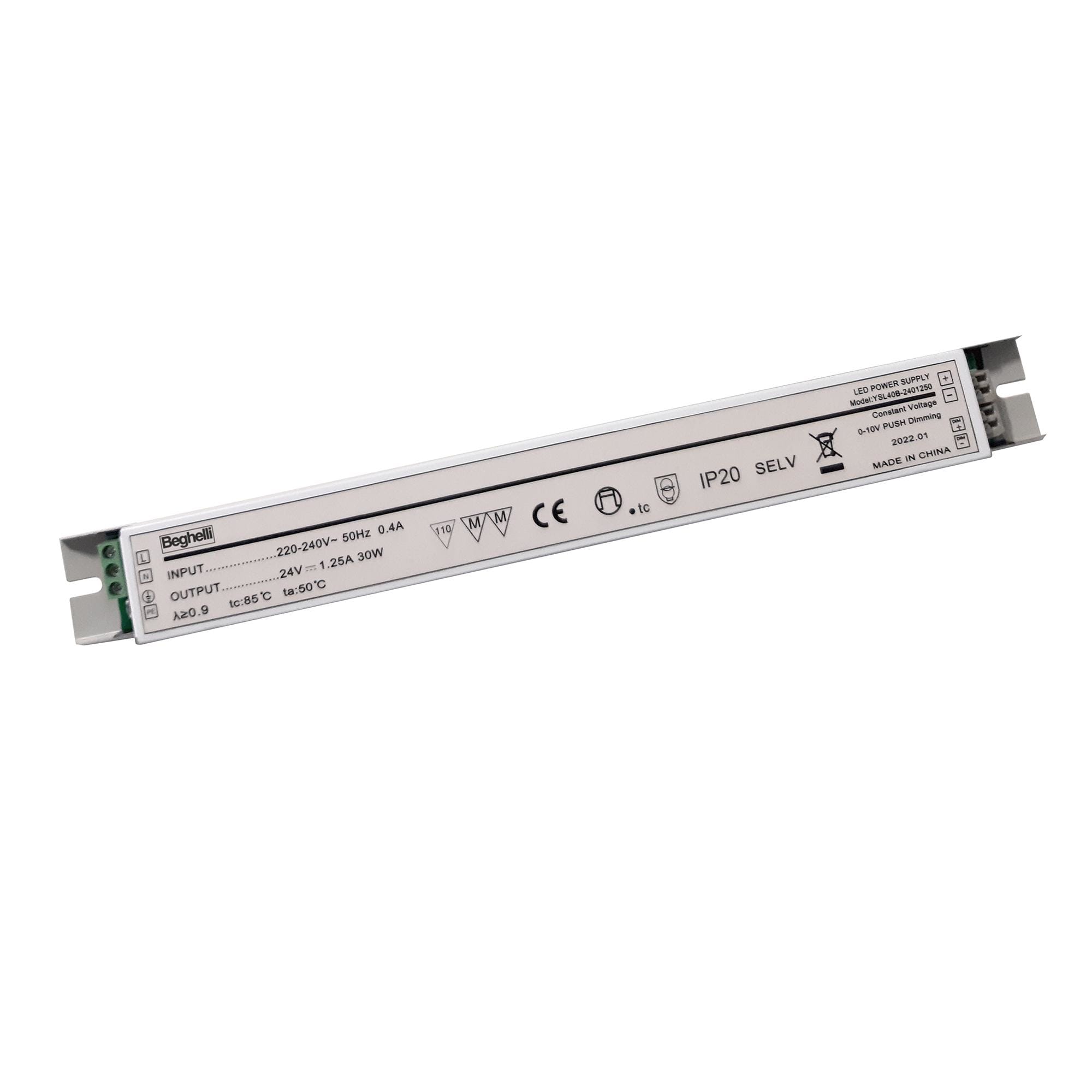 BEGHELLI - BEG4721 DRIVER PUSH TO DIM 24VIP20 30W