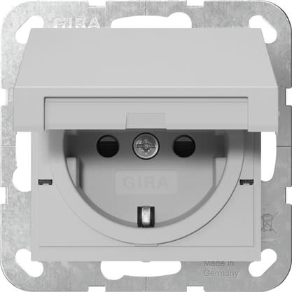 GIRA - GIR4754015 SCHUKO CC + SP MRV SYSTEM 55 GRIGIO O