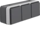 BERKER - BRK47733515 P.SCHUKO TRIPLA ORIZ. + COP. W1 GR./GR.