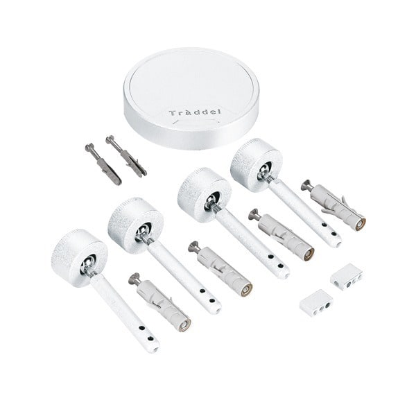 LINEA LIGHT (ILED) - ILDTR4109-4 SET X ALIM.E FISS.PARETE BIANCO