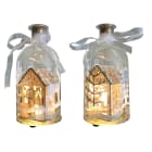 GIOCOPLAST NATALE SP - GCP48019149 BOTTIGLIA VETRO DECORATA 16,5 CM, CON CA