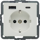 BERKER - BRK48146089 PRESA SCHUKO/USB AC 20W PD Q.X BIA.POL.