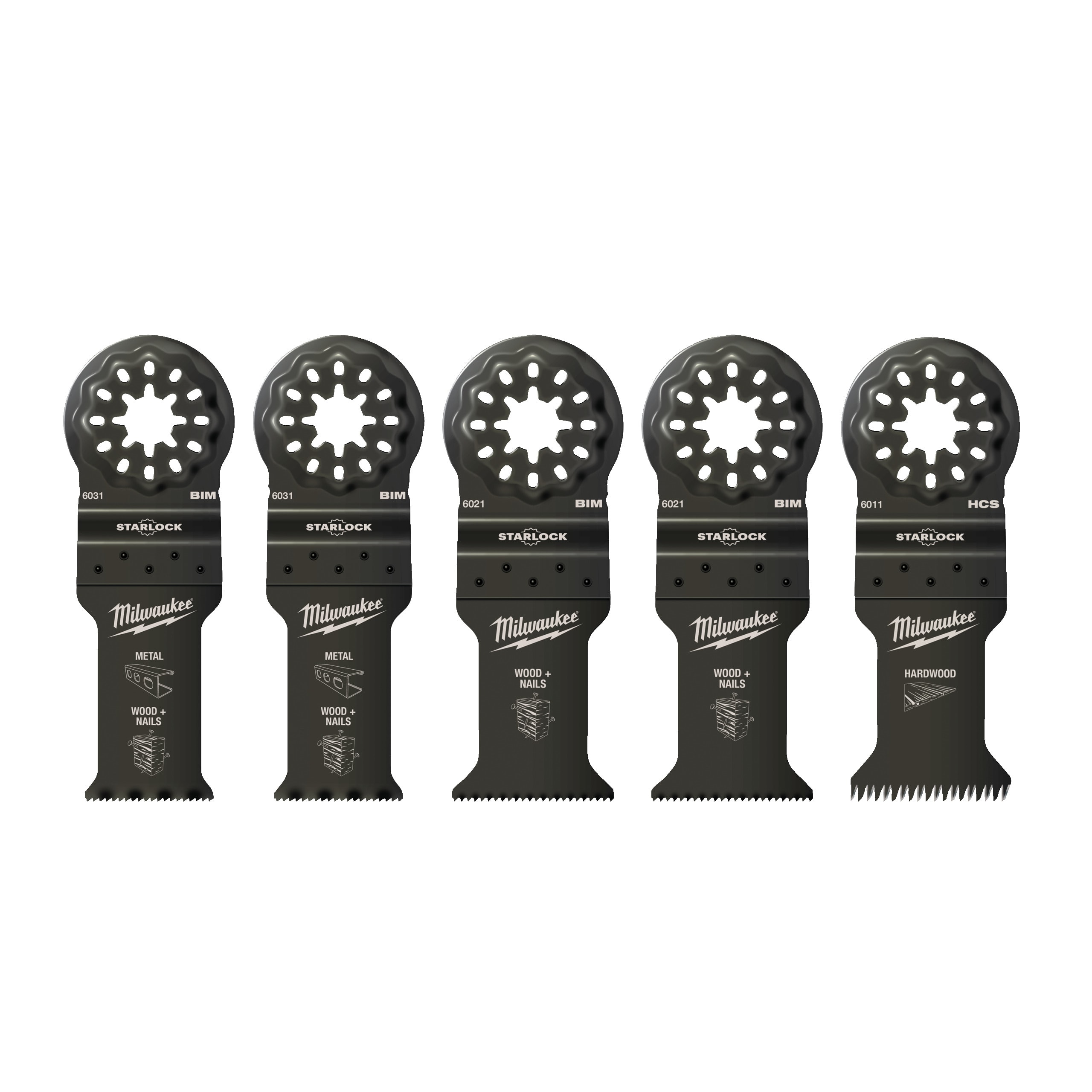 MILWAUKEE - AEG - COP48906115 SET LAME MULTIFUNZIONE 5 PZ LM