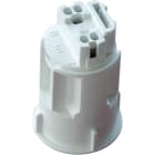 LE PROLUNGHE SAS - PRG490 PORTALAMPADE E14 BIANCO Linea Candela