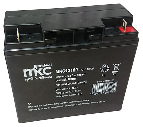 MELCHIONI SPA - MEM491460208 BATT PIOMBO RIC.12V 18AH TERMINALE T3 MK