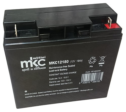 MELCHIONI SPA - MEM491460208 BATT PIOMBO RIC.12V 18AH TERMINALE T3 MK