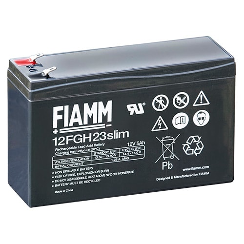 MELCHIONI SPA - MEM491460386 BATT PB. RIC.12V 5AH SLIM TERM. 4,8MM FI