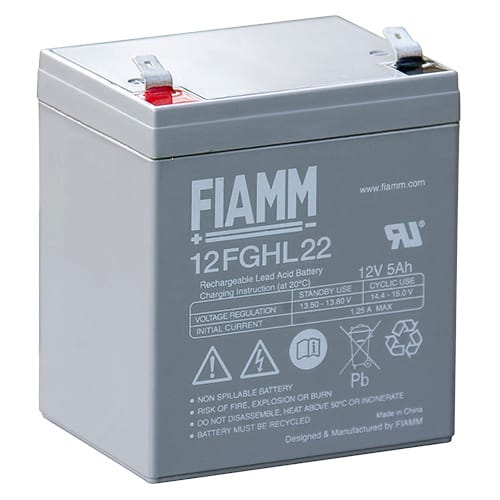 MELCHIONI SPA - MEM491460475 BATT PIOMBO RIC.12V 5AH TERM. 6.3MM FIAM