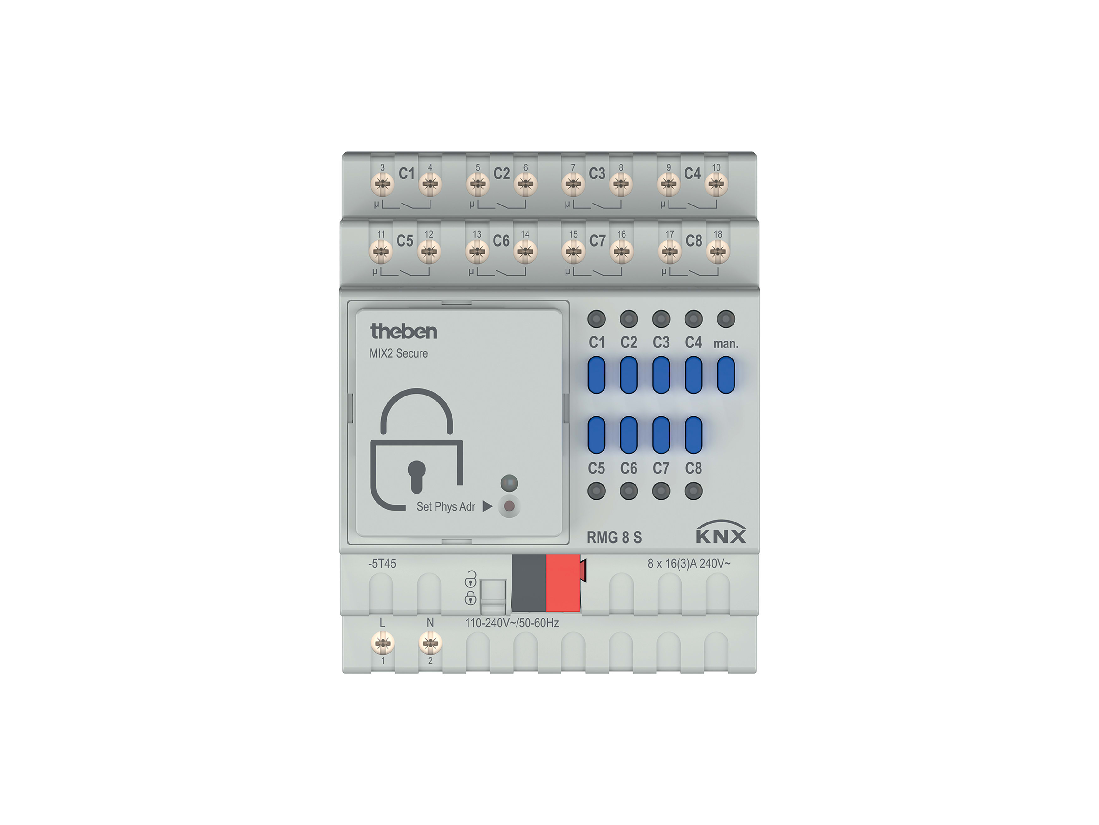 THEBEN SRL - THE4930220 RMG 8S KNX ATTUATORE 8CAN 16A BASE