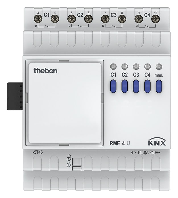 THEBEN SRL - THE4930228 RME 4U KNX ATTUATORE 4CAN 16A ESP