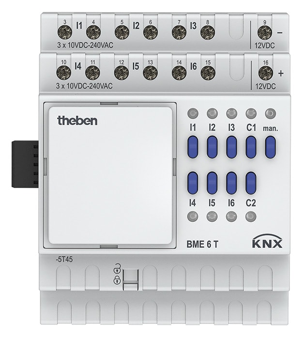 THEBEN SRL - THE4930235 BME 6 T KNX INGRESSO BINARIO DIN 6CAN ES