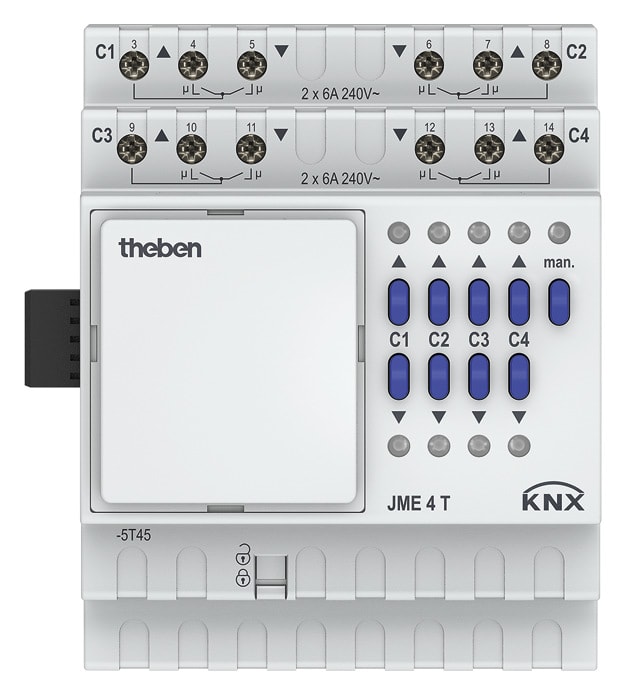 THEBEN SRL - THE4930255 JME 4T KNX ATTUATORE MOTORI 4CAN ESP
