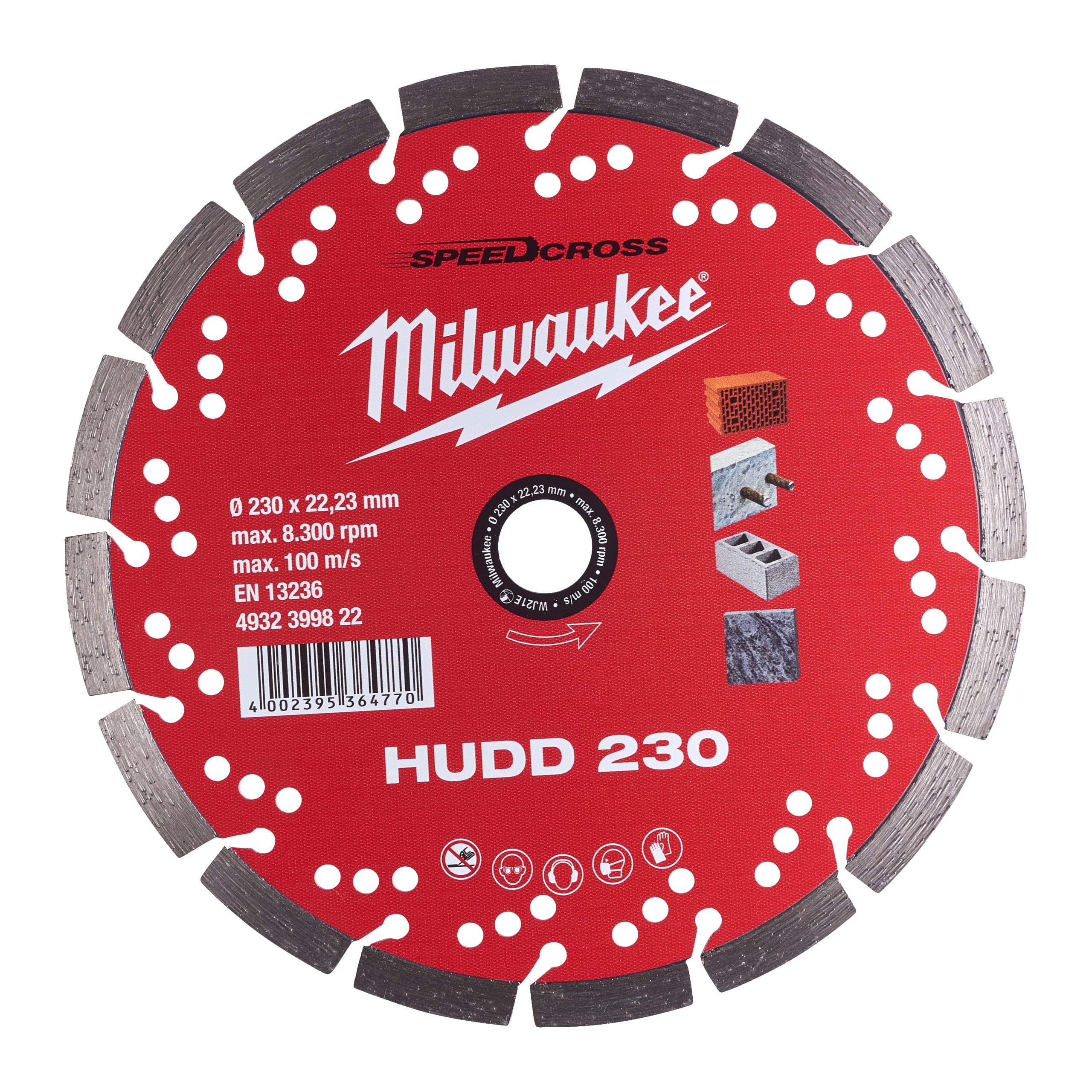 MILWAUKEE - AEG - COP4932399822 DISCO DIAM SPEEDCROSS HUDD 230