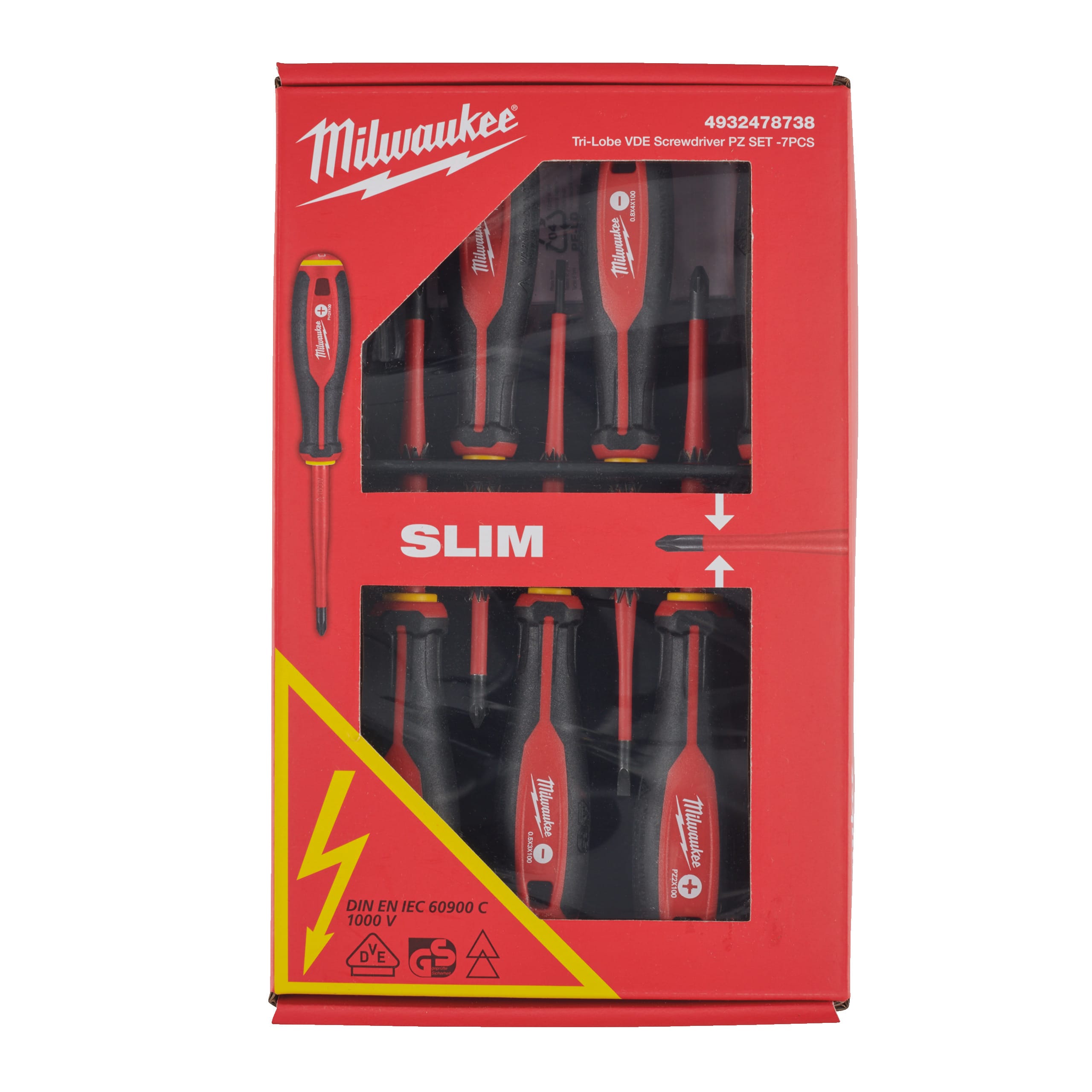 MILWAUKEE - AEG - COP4932478738 SET GIRAVITI ISOLATI PZ 1000V 7 PZ