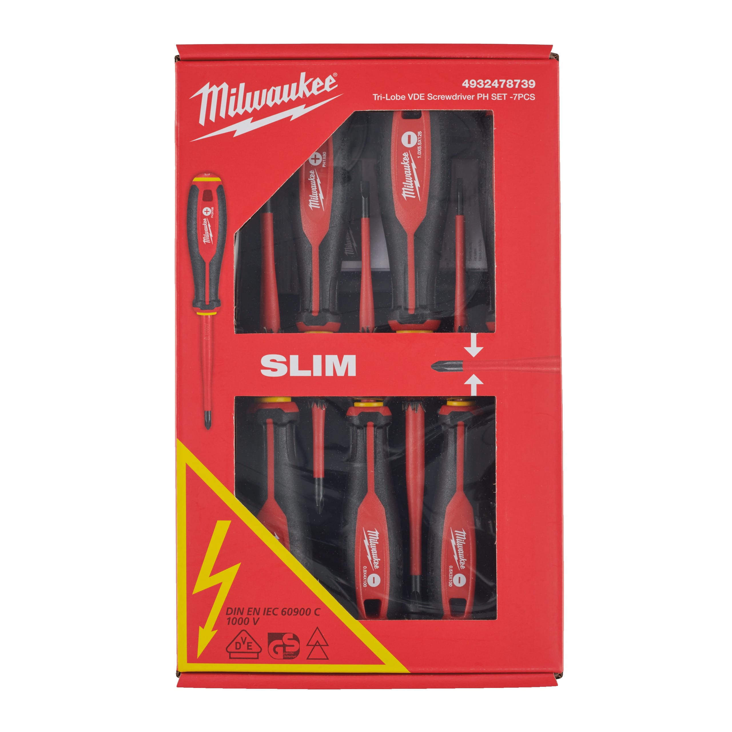 MILWAUKEE - AEG - COP4932478739 SET GIRAVITI ISOLATI PH 1000V 7 PZ