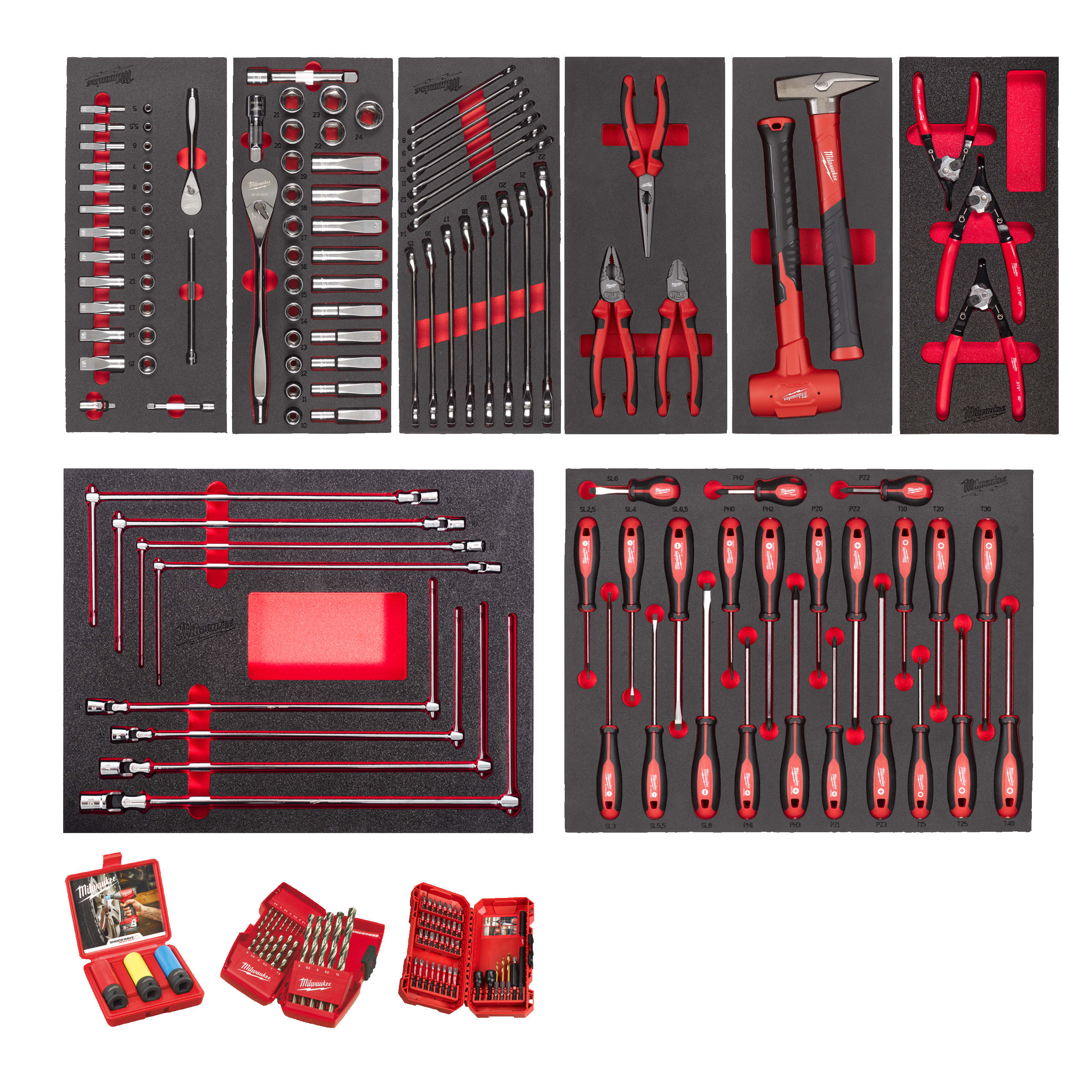 MILWAUKEE - AEG - COP4932499474 ASSORTIM AUTOMOTIVE IN TERMOFORM-172 PZ