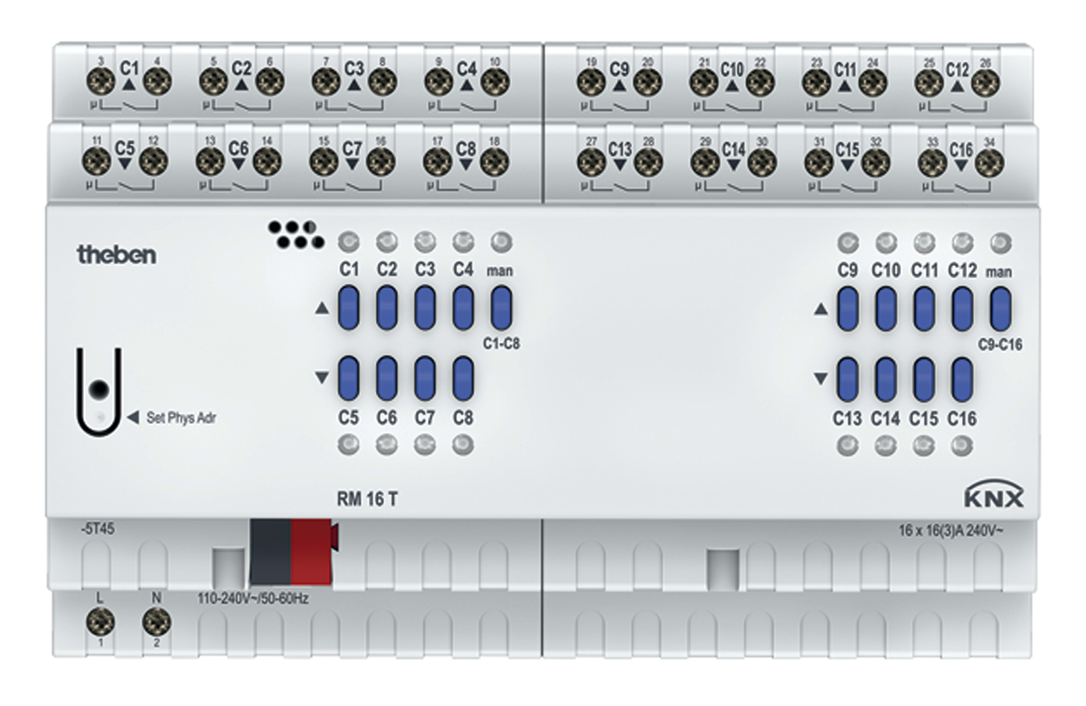 THEBEN SRL - THE4940205 RM 16T KNX ATTUATORE MOTORI/ON-OFF 16A 1
