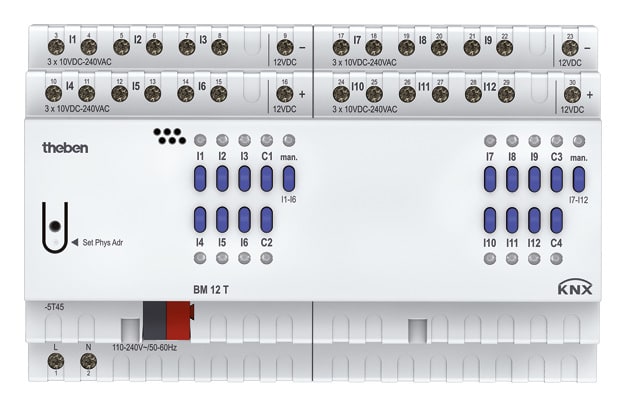 THEBEN SRL - THE4940235 BM 12T KNX INGRESSO BINARIO DIN 12CAN