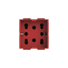 4 BOX SRL - 4BX4B.LR.H21 SIDE BTICINO LIVINGLIGHT ROSSA