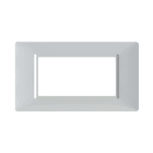 4 BOX SRL - 4BX4B4MBN.V14 Placca 4 Moduli Vimar Plana Bianca