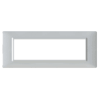 4 BOX SRL - 4BX4B7MBN.V14 Placca 7 Moduli Vimar Plana Bianca