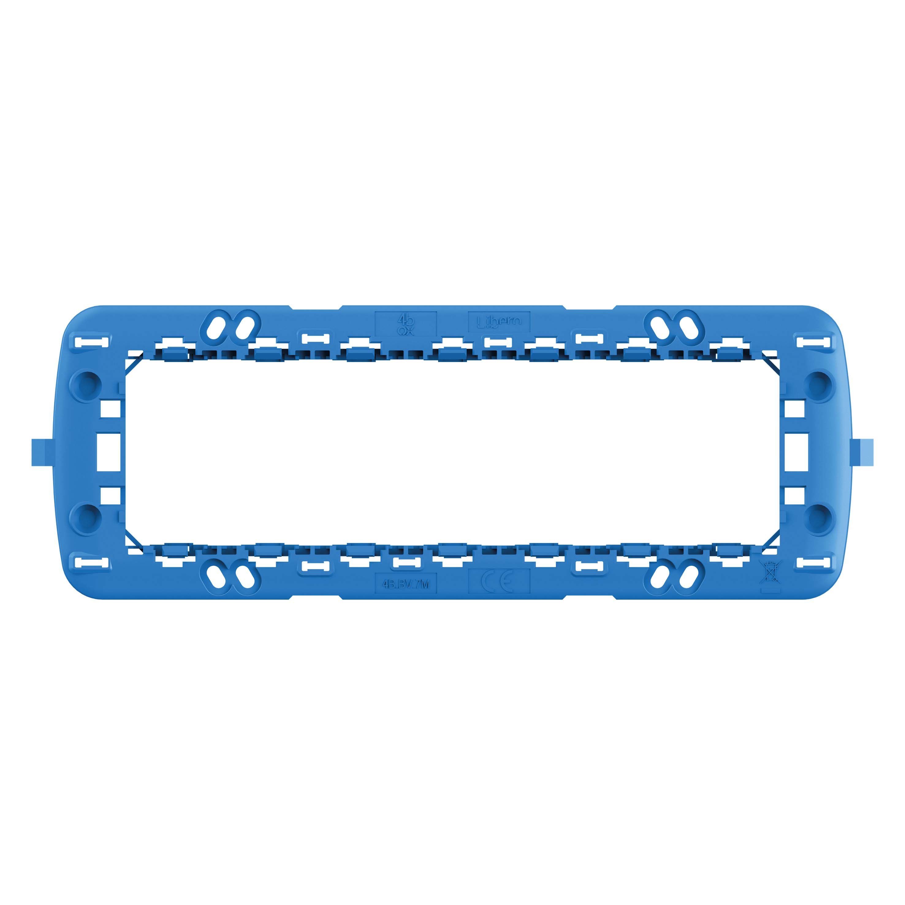 4 BOX SRL - 4BX4B.BV.7M Telaio Multiserie 7 Moduli Compatibile Bticino e Vimar