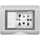 4 BOX SRL - 4BX4B.IP55.H21.CU CONTEN.IP55 3 MODULI SIDE E UNIKO