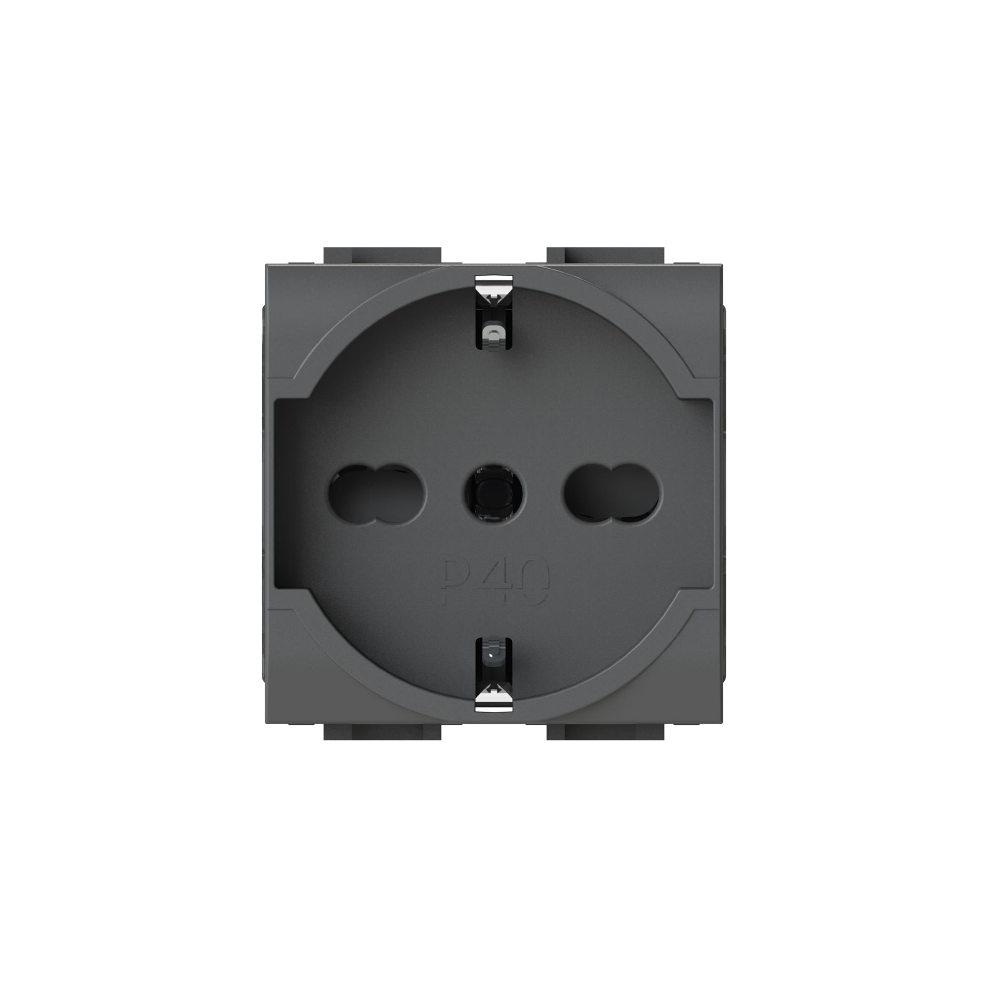 4 BOX SRL - 4BX4B.L.P40 P40 Presa2p+T BT Livinglight Antracite