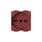 4 BOX SRL - 4BX4B.LR.P40 P40 Presa 2p+T BT Livinglight Rossa