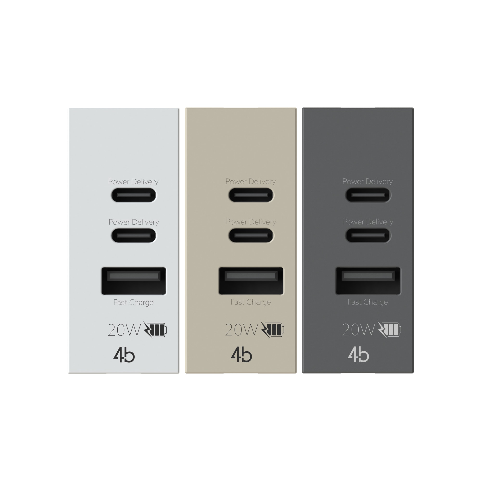 4 BOX SRL - 4BX4BUSB20WCCA.V30 USB CCA PD 20W VIMAR LINEA
