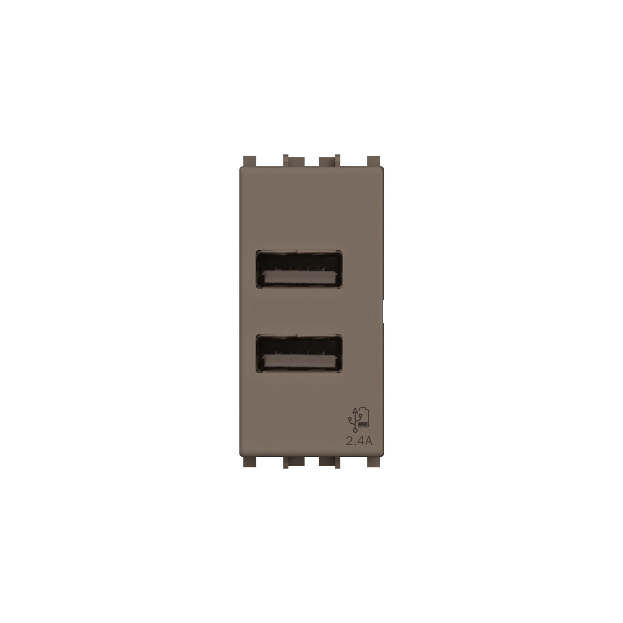 4 BOX SRL - 4BX4B.V19M.USB.24 USB 2.4 VIMAR ARKE METAL