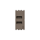 4 BOX SRL - 4BX4B.V19M.USB.24 USB 2.4 VIMAR ARKE METAL