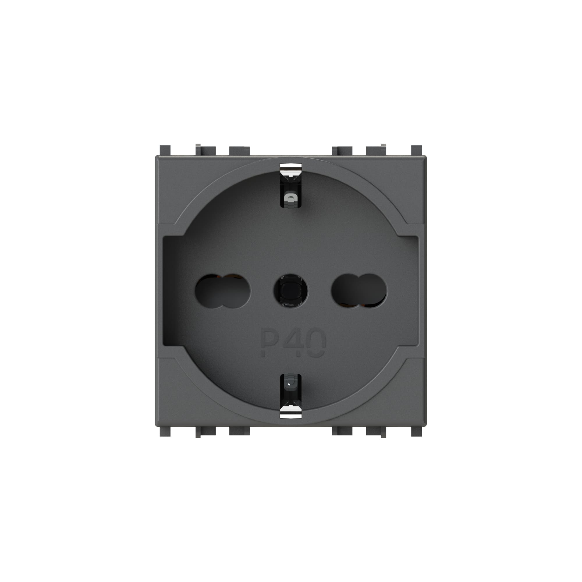 4 BOX SRL - 4BX4B.V19.P40 P40 PRESA 2P+T VIMAR ARKE GRIGIO