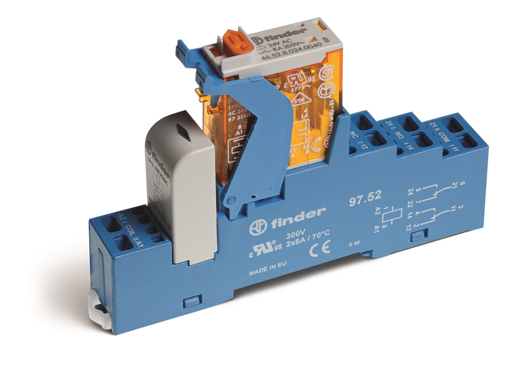 FINDER SPA - FIN4C5290240050SPA INTERFACCIA MODULARE A RELÈ 2 CONTATTI
