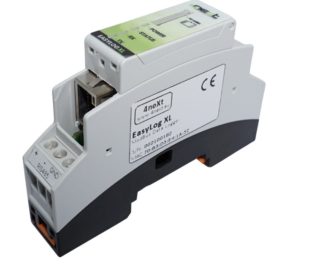 4NEXT SRLS UNIPE - 4NEEASYLOGXL Data logger ModBus RTU e ModBus TCP con