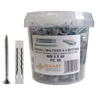 ELCART DISTRIBUTION - ERT041175000 100 TASSELLI 6X30MM 4SETTORI+VITI