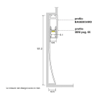 SICOM - SOL5001250 SICOM BASEBOARD SOLO PROFILO