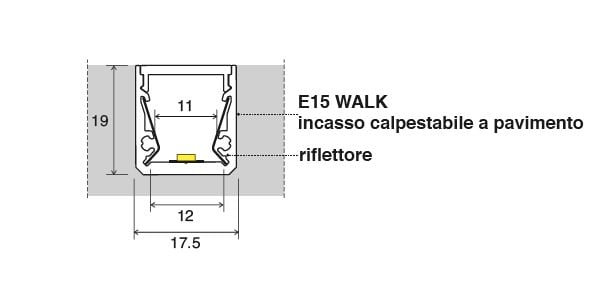 SICOM - SOL5004961 SICOM E15 WALK+COVER BIANCA