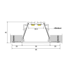 SICOM - SOL5006343 SICOM L55 PLASTERBOARD+COVER BIANCA